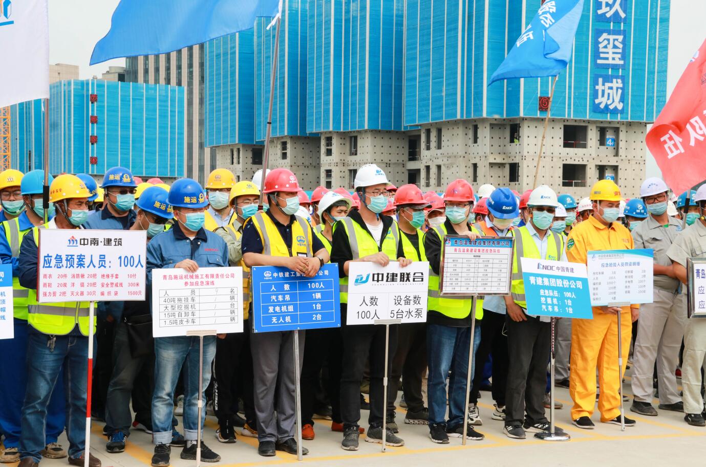 中建聯(lián)合參加防汛應(yīng)急救援演練 | 消除事故隱患，筑牢安全防線(xiàn)(圖1)
